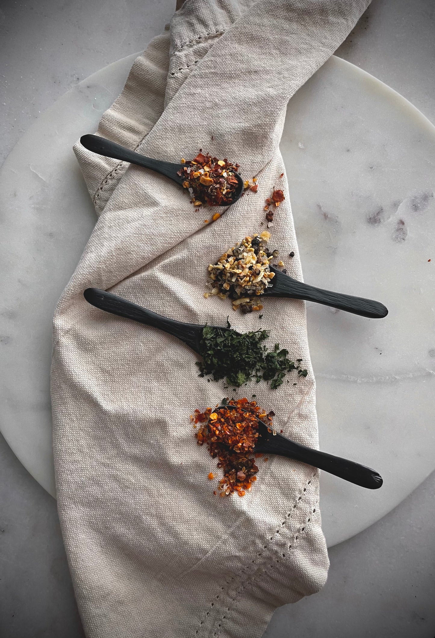 BLACK BAMBOO MINI SPOONS